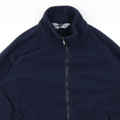 Outdoor Scene Mens Blue Jacket Size M Zip