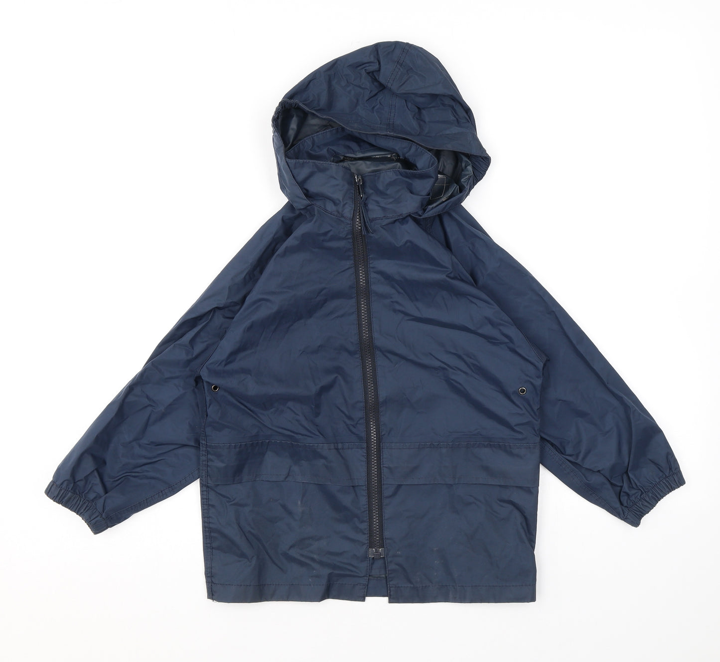 John Lewis Boys Blue Windbreaker Jacket Size 5-6 Years Zip