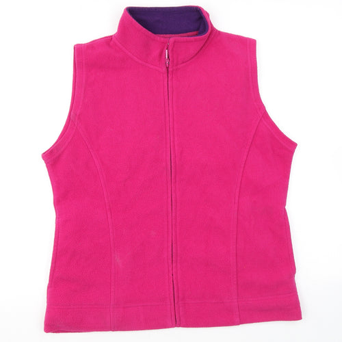 EWM Womens Pink Gilet Jacket Size M Zip