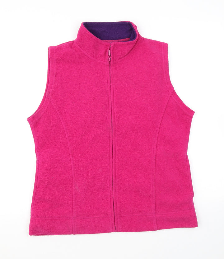 EWM Womens Pink Gilet Jacket Size M Zip