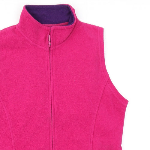 EWM Womens Pink Gilet Jacket Size M Zip