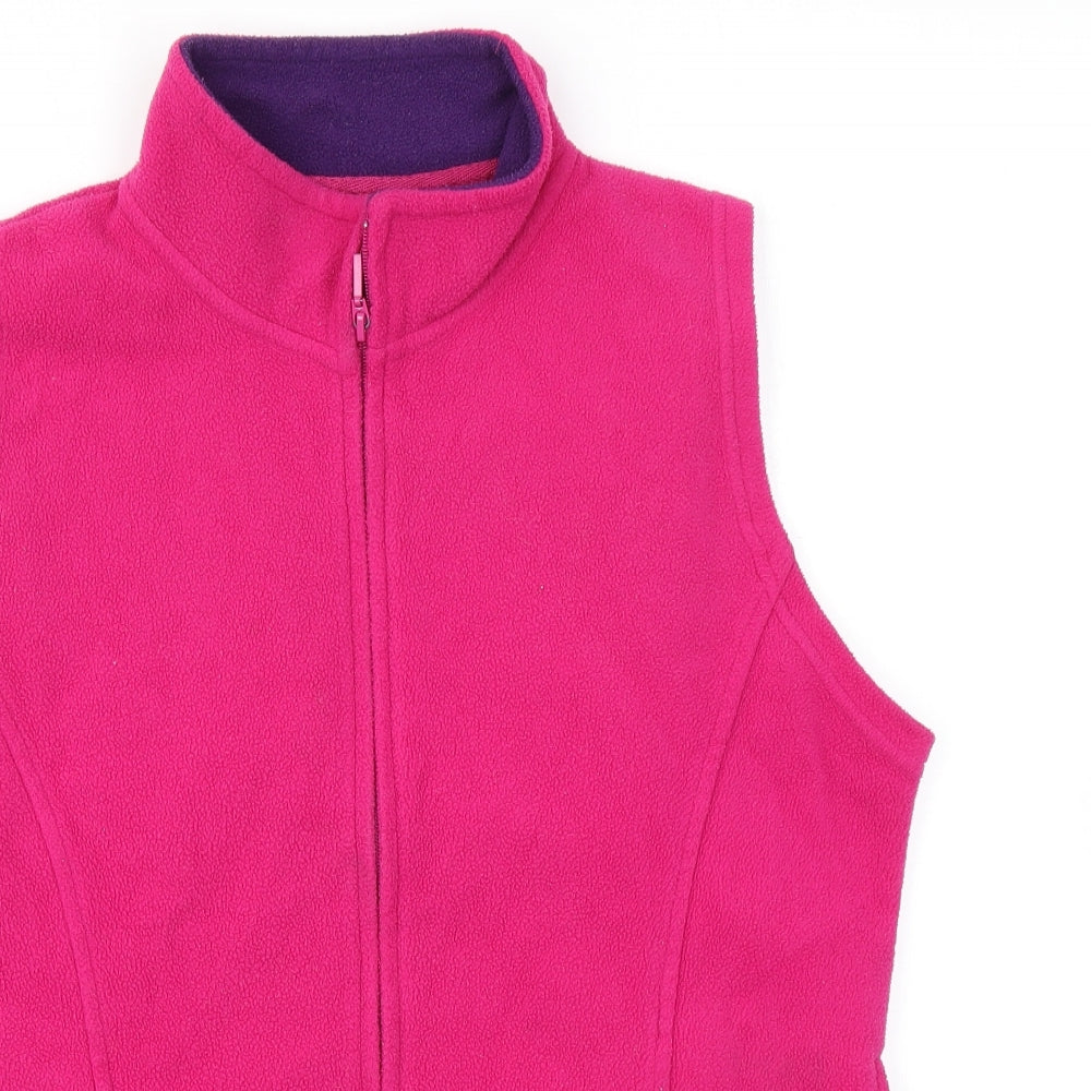 EWM Womens Pink Gilet Jacket Size M Zip