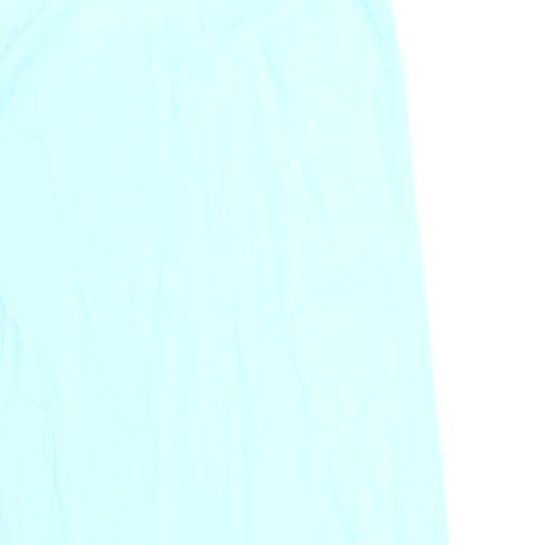 Marks and Spencer Womens Blue Polyester Slip Dress Size 10 Square Neck Pullover