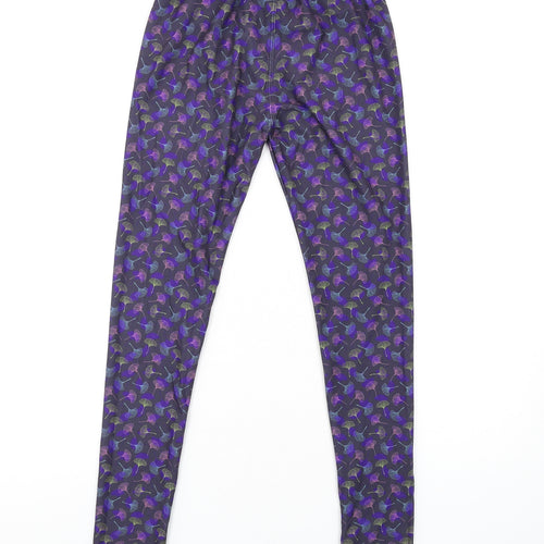 Lucy Locket Loves Womens Multicoloured Geometric Polyester Carrot Leggings Size S L30 in