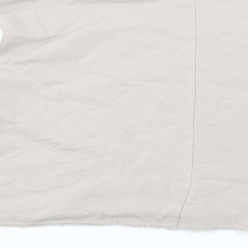 Zara Womens Beige Cotton Pullover Sweatshirt Size S Pullover