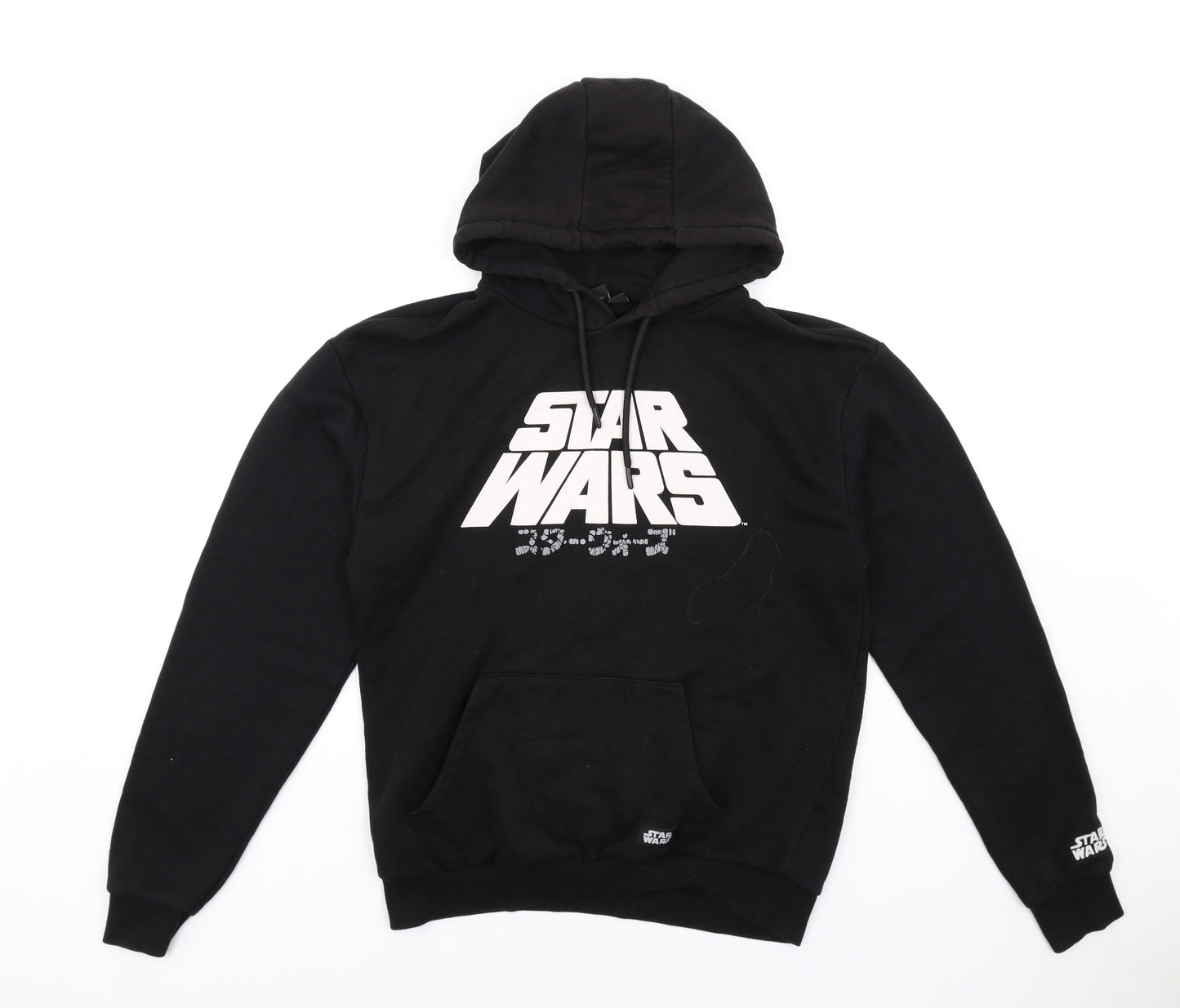 Star Wars Womens Black Cotton Pullover Hoodie Size S Pullover