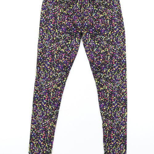 Lucy Locket Loves Womens Multicoloured Geometric Polyester Carrot Leggings Size S L30 in