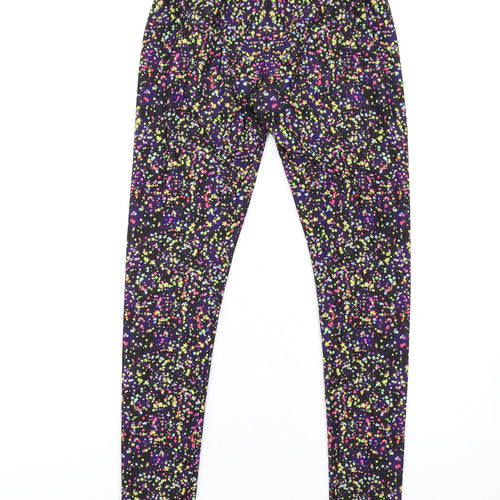 Lucy Locket Loves Womens Multicoloured Geometric Polyester Carrot Leggings Size S L30 in