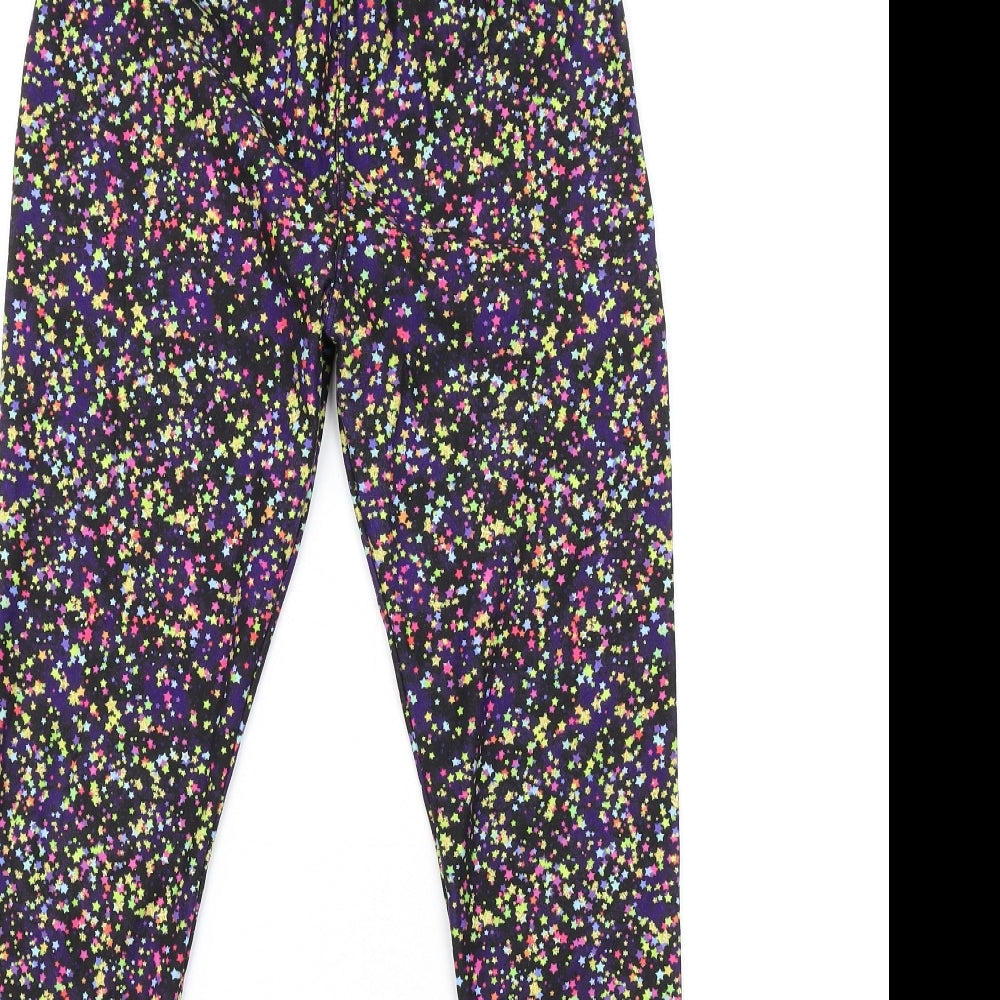 Lucy Locket Loves Womens Multicoloured Geometric Polyester Carrot Leggings Size S L30 in