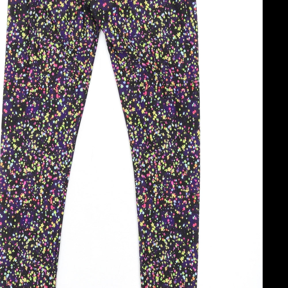 Lucy Locket Loves Womens Multicoloured Geometric Polyester Carrot Leggings Size S L30 in