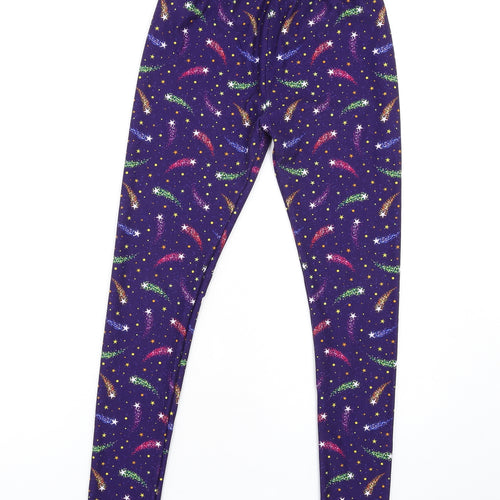 Lucy Locket Loves Womens Multicoloured Geometric Polyester Carrot Leggings Size S L30 in