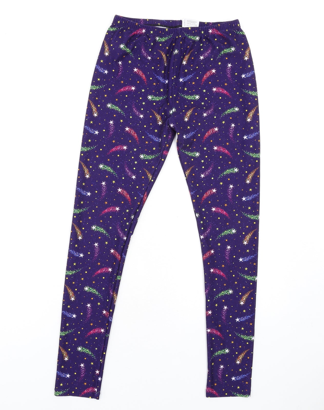 Lucy Locket Loves Womens Multicoloured Geometric Polyester Carrot Leggings Size S L30 in
