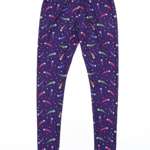Lucy Locket Loves Womens Multicoloured Geometric Polyester Carrot Leggings Size S L30 in