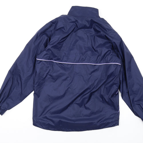 Ronhill Womens Blue Rain Coat Coat Size 12 Zip