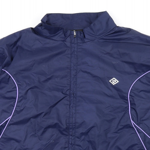 Ronhill Womens Blue Rain Coat Coat Size 12 Zip