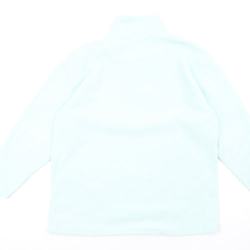 Visage Womens Blue Polyester Pullover Sweatshirt Size M Zip
