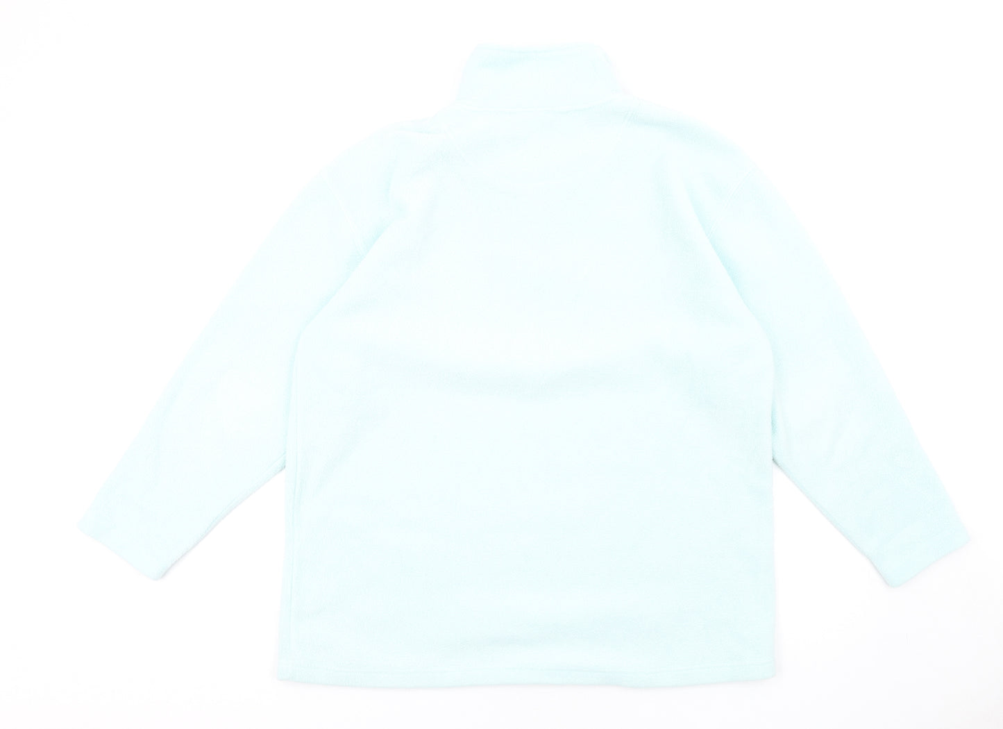 Visage Womens Blue Polyester Pullover Sweatshirt Size M Zip