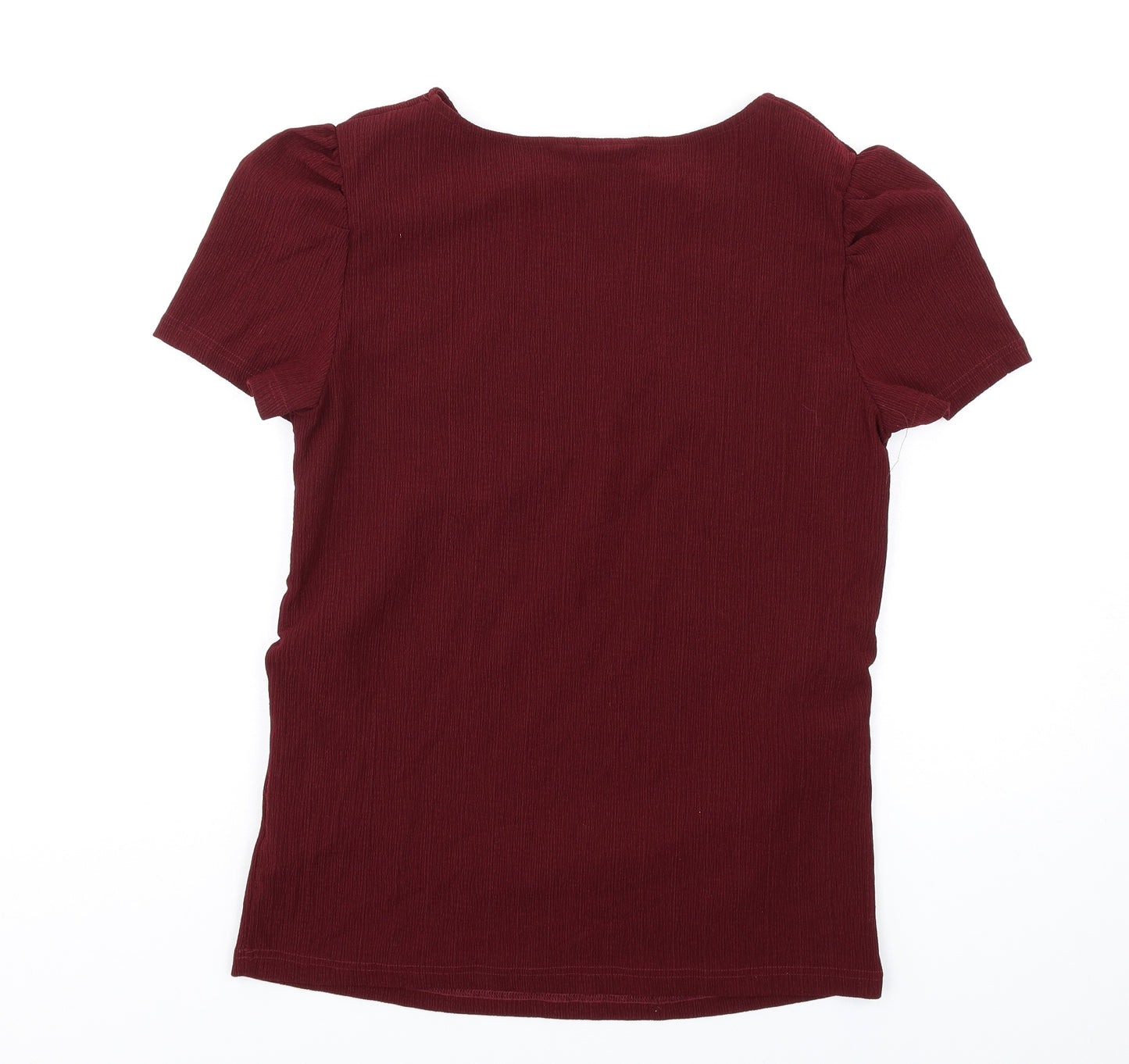 mamalicious Womens Red Polyester Basic T-Shirt Size XL Round Neck