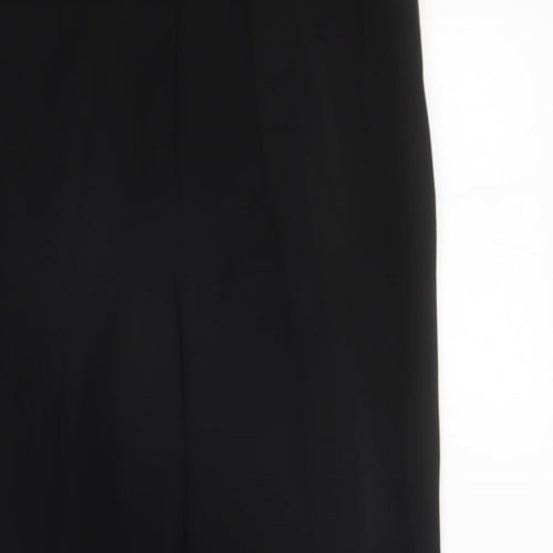 Minuet Womens Black Polyester Trousers Size 14 L30 in Regular Zip