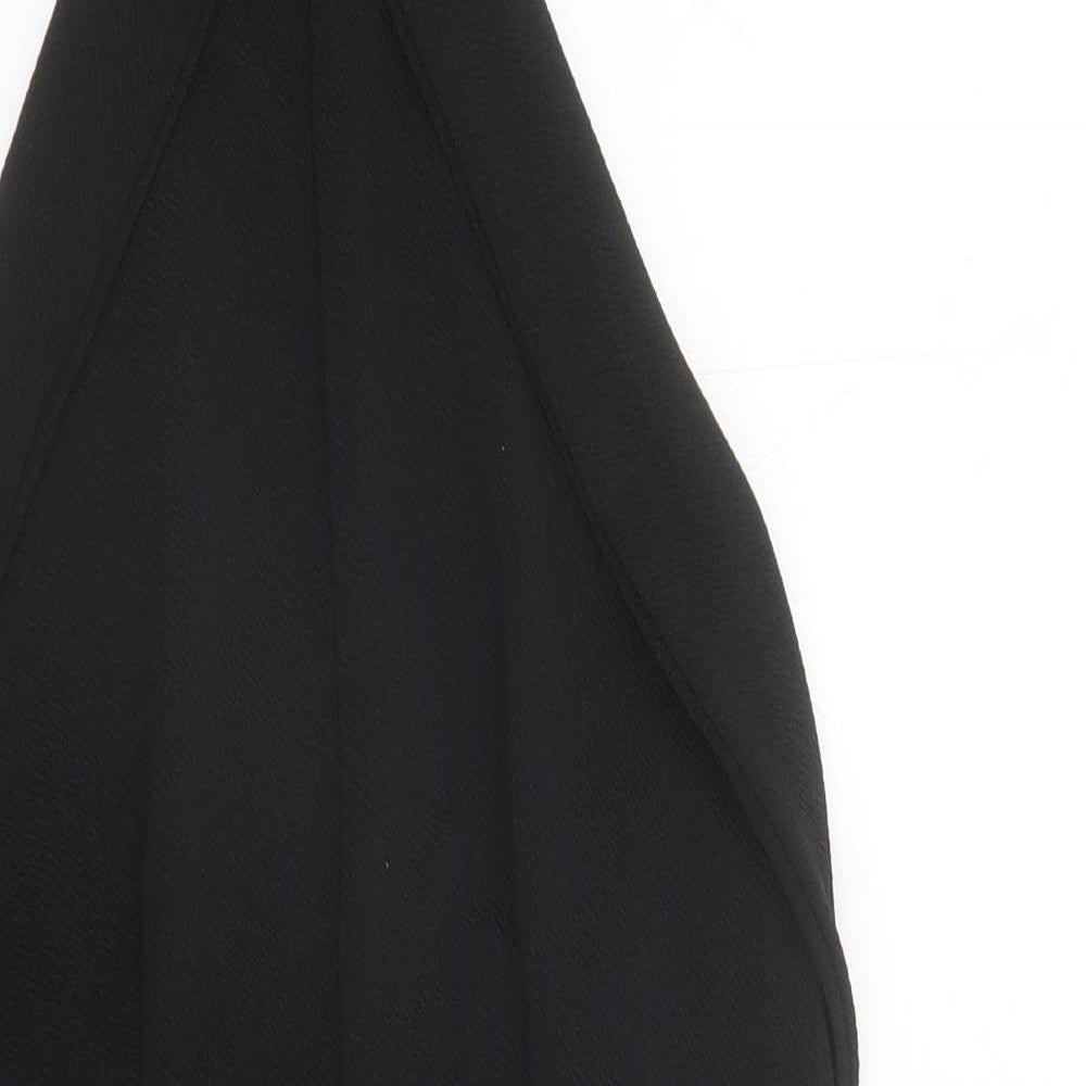 Bella London Womens Black Polyester Bodycon Size 10 Halter Pullover