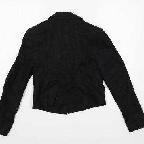 Marks and Spencer Womens Black Jacket Blazer Size 6 Button