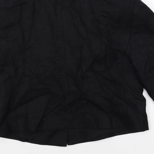 Marks and Spencer Womens Black Jacket Blazer Size 6 Button