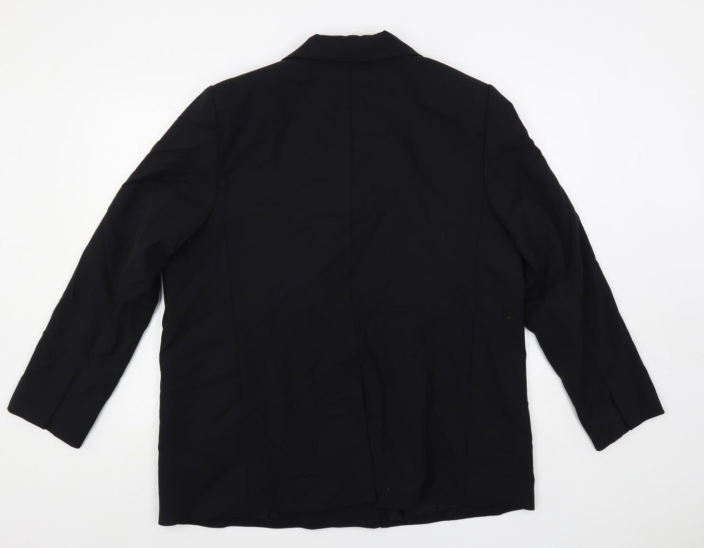 Marks and Spencer Womens Black Jacket Blazer Size 18 Button