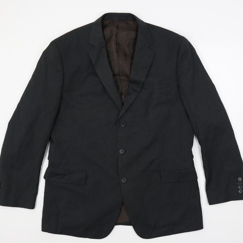 Marks and Spencer Mens Grey Polyester Jacket Suit Jacket Size 44 Regular