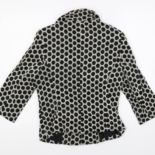 Alex & Co. Womens Black Polka Dot Jacket Blazer Size 10 Button