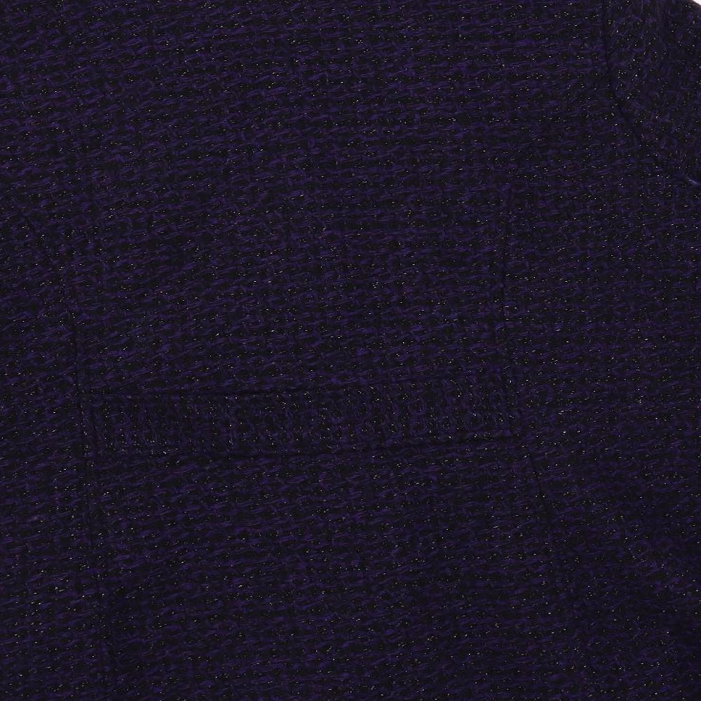 Classic Womens Purple Overcoat Coat Size 18 Button