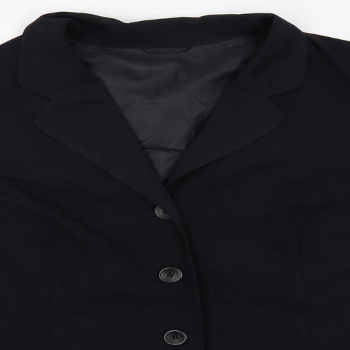 essence Womens Blue Jacket Blazer Size 24 Button