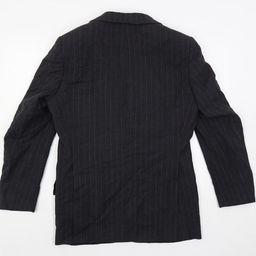 Lindbergh Mens Black Striped Polyester Jacket Suit Jacket Size 40 Regular