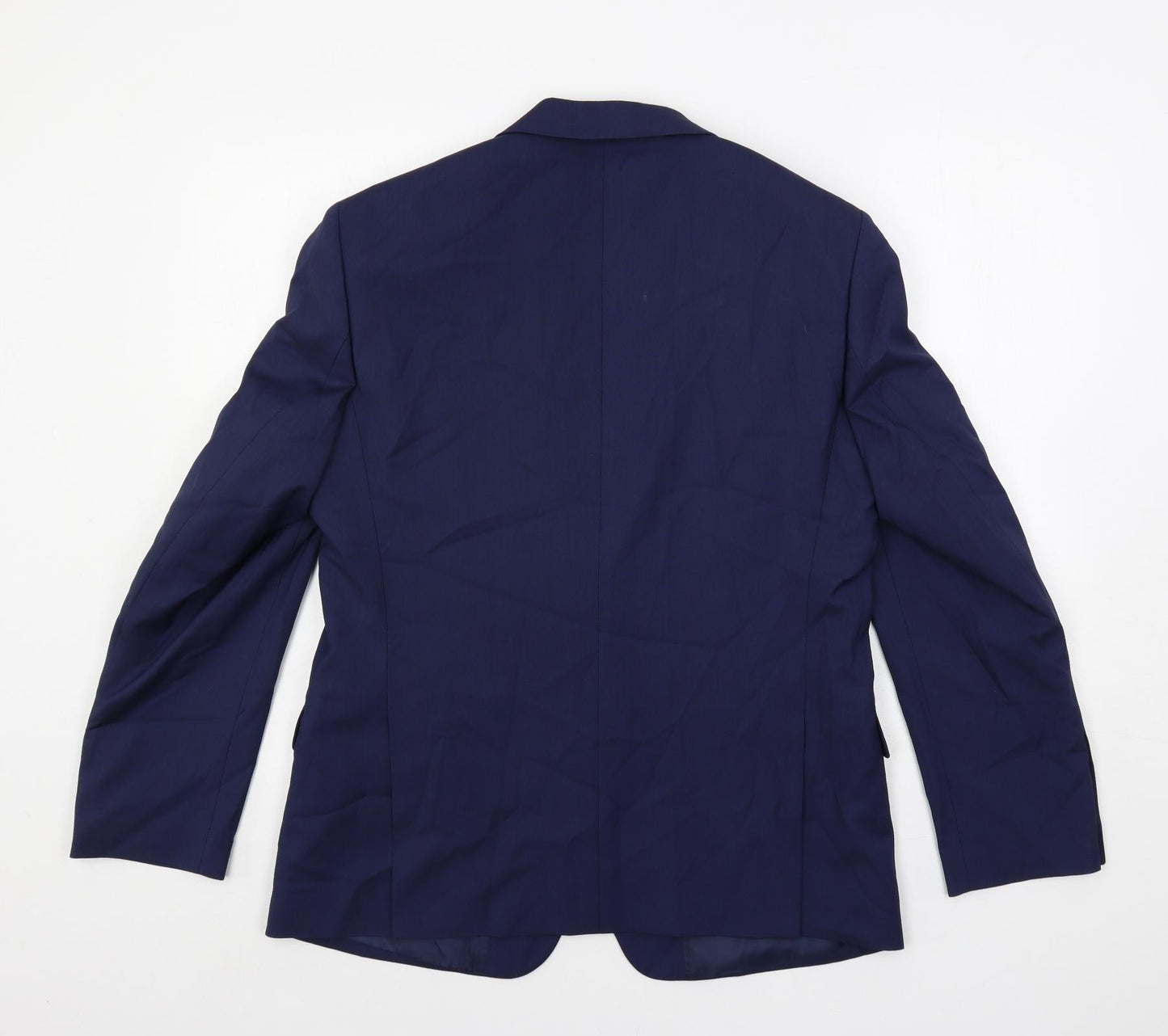 Marks and Spencer Mens Blue Polyester Jacket Suit Jacket Size 40 Regular