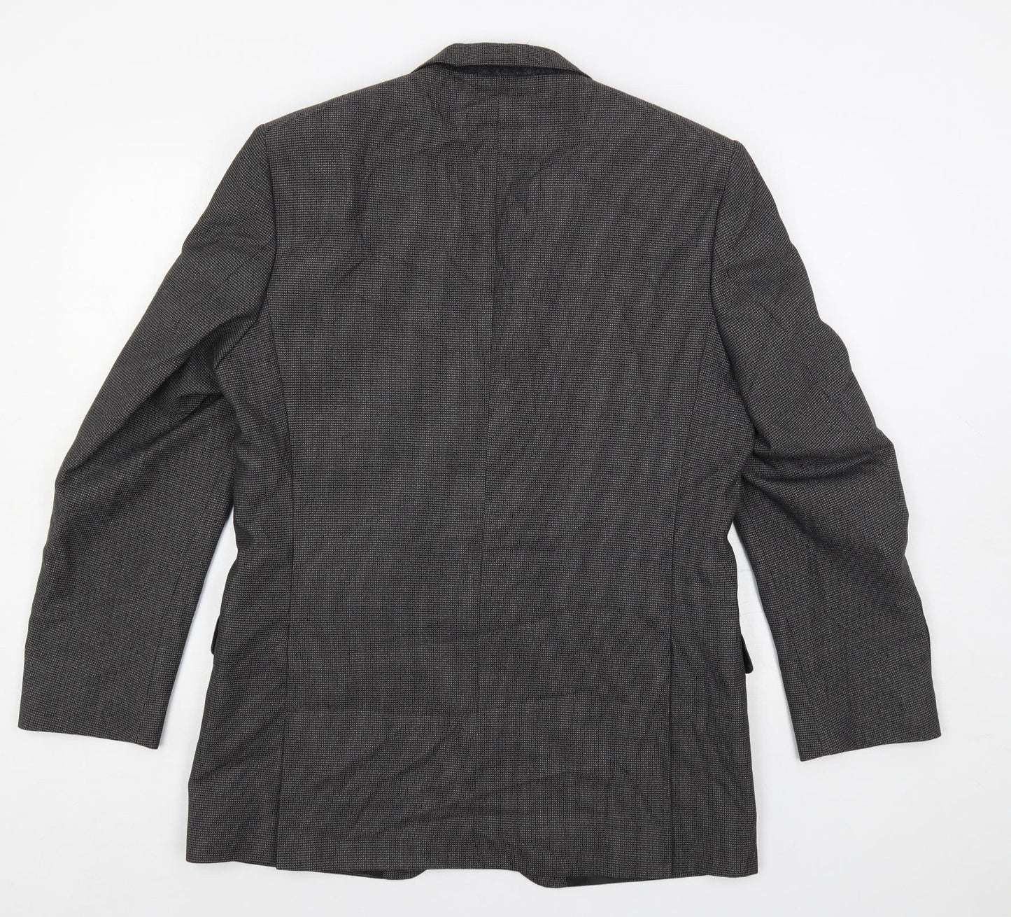 Karl Jackson Mens Grey Polyester Jacket Suit Jacket Size 40 Regular