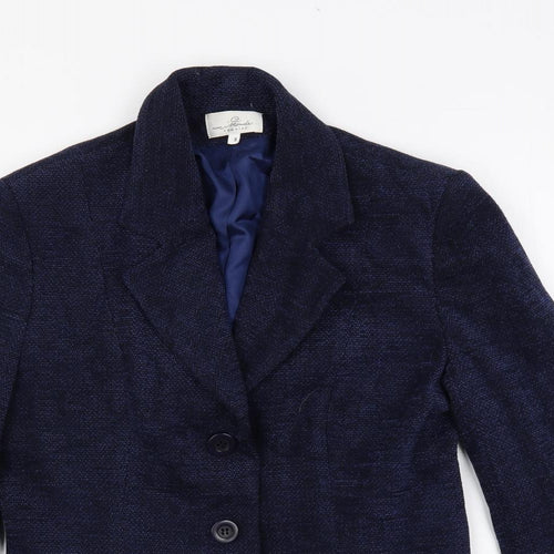 Camaieu Womens Blue Jacket Blazer Size M Button
