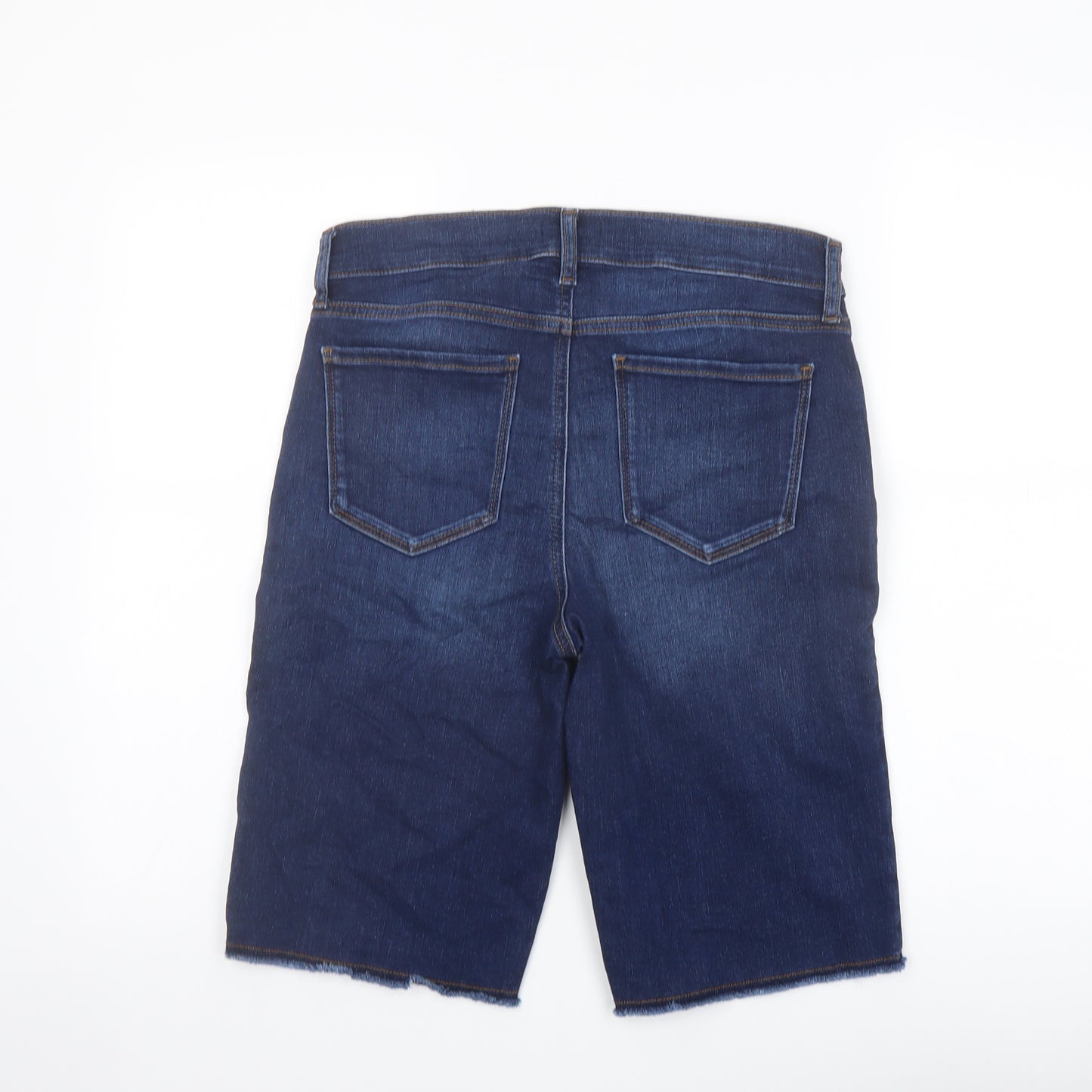 NYDJ Womens Blue Cotton Bermuda Shorts Size 6 L12 in Regular Button