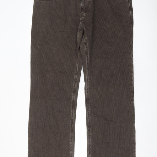 NEXT Mens Brown Cotton Straight Jeans Size 38 in L31 in Regular Button