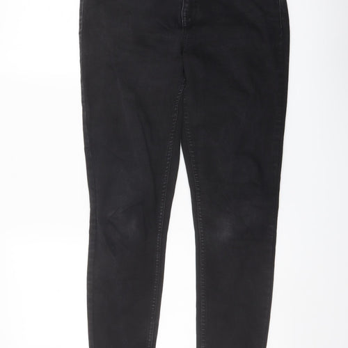 New Look Womens Black Cotton Skinny Jeans Size 8 L29 in Regular Button