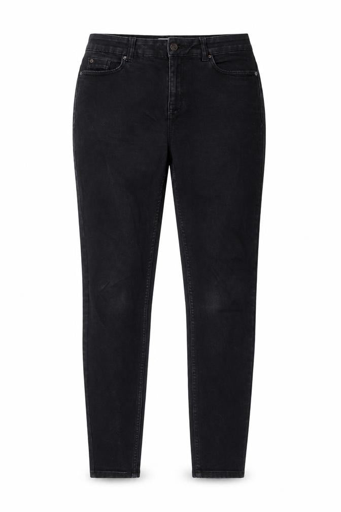 New Look Womens Black Cotton Skinny Jeans Size 8 L29 in Regular Button