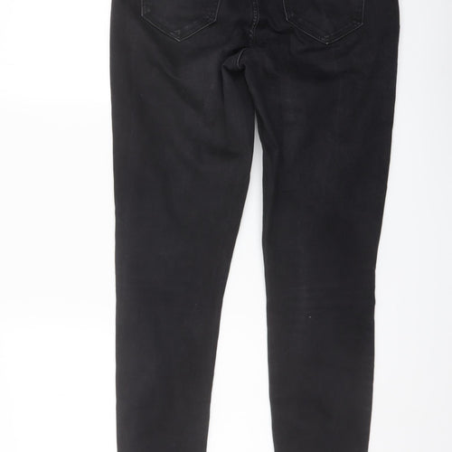 New Look Womens Black Cotton Skinny Jeans Size 8 L29 in Regular Button