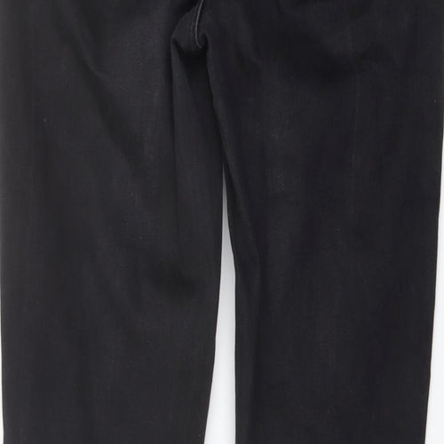 New Look Womens Black Cotton Skinny Jeans Size 8 L29 in Regular Button