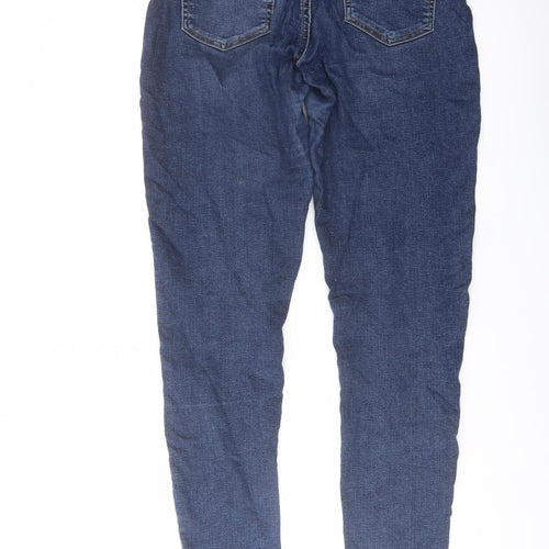 Jack Wills Womens Blue Cotton Skinny Jeans Size 26 in L32 in Regular Button