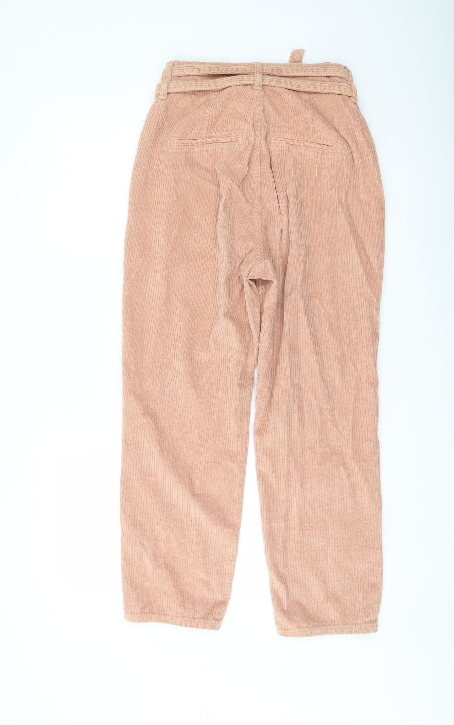 River Island Womens Pink Cotton Trousers Size 8 L24 in Regular Button