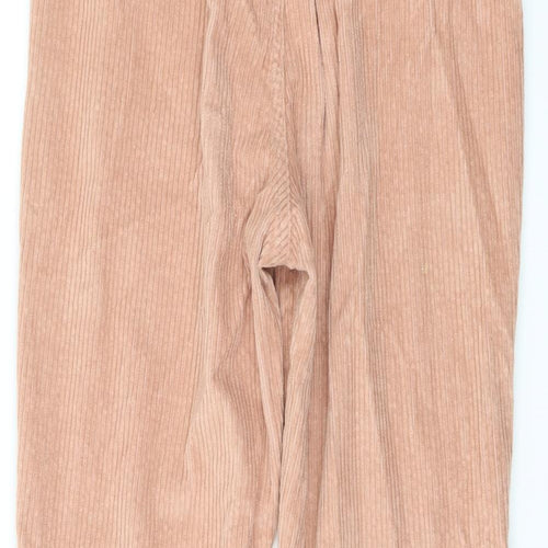 River Island Womens Pink Cotton Trousers Size 8 L24 in Regular Button