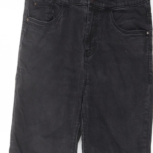 New Look Womens Black Cotton Skinny Jeans Size 10 L24 in Regular Button