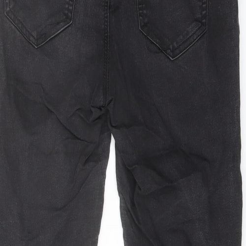 New Look Womens Black Cotton Skinny Jeans Size 10 L24 in Regular Button