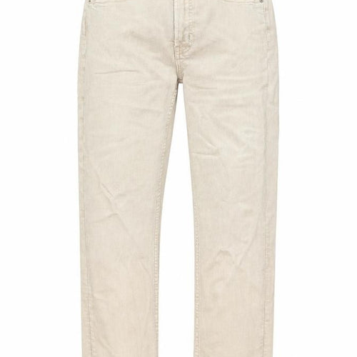 Gap Womens Beige Cotton Straight Jeans Size 26 in L28 in Regular Button