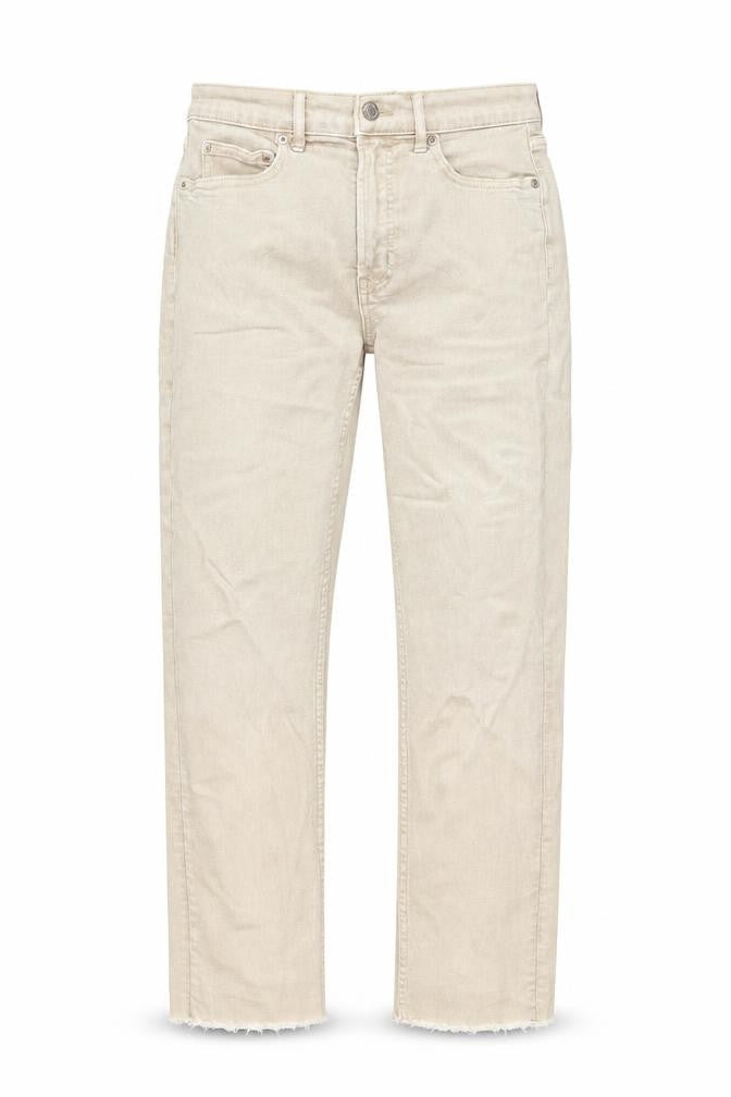 Gap Womens Beige Cotton Straight Jeans Size 26 in L28 in Regular Button
