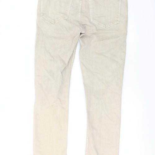 Gap Womens Beige Cotton Straight Jeans Size 26 in L28 in Regular Button