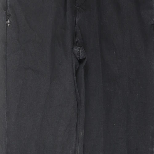 Replay Mens Black Cotton Straight Jeans Size 32 in L30 in Regular Button